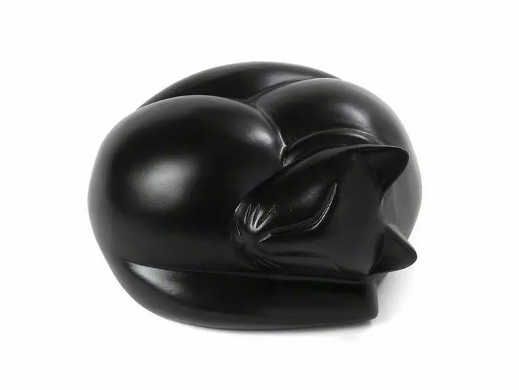 Wooden sleeping cat urn new arrivals